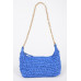 Faux Straw Zip Chain Shoulder Clutch Collection - CC-WH2000823