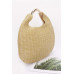Faux Straw Metal Handle Hobo Bag Collection - CC-WH2000974