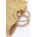 Metallic Faux Straw Tote Bag W Pouch Collection - CC-WH2001334