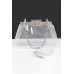 Transparent Double Pocket Chain Handle Clutch Collection - CC-WH2001073