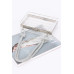 Crystal Embellished Clear Case Clutch W/Handle - CC-WH2000824
