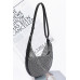 Crystal Embellished Mesh Shoulder Bag - CC-WH2000999