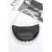 Faux Pearl Handle Half Moon Bag Collection - CC-WH2001338