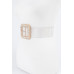 Stone Alloy Clasp Clear Belt - CC-WH2002026