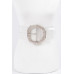 Big Vintage Round Alloy Clasp Clear Belt - CC-WH2002027