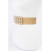 Multi Stone Metallic Straw Stretch Belt - CC-WH2002025