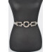 Hammered Alloy Clasp Stretch Belt - CC-WH2002018
