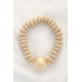 Ball Bead Wood Disc Bracelet - Designer Style - CC-57581