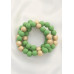 Alloy Wood Bead Bracelet - CC-57357