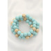 Alloy Wood Bead Bracelet - CC-57357
