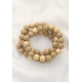 Alloy Wood Bead Bracelet - CC-57357