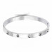 Stainless Steel Cubic Alloy Bracelet - CC-57958
