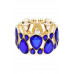Gem Crystal Stone Stretch Bracelet - Designer Style - CC-56971