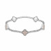 Alloy Flower Station Stretch Bracelet - CC-58207