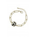 Alloy Clothing Pin Linked Leopard Haircalf Bracelet - CC-54885