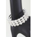 Triple Bejeweled Cuff Bracelet - Designer Style - CC-WH2001457