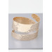 Hammered Wrap Around Cuff Bracelet - Designer Style - CC-WH2001550