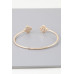 Open Pearled Clover Bracelet - Designer Style - CC-WH2001265