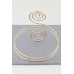Twin Spiral Loop Arm Cuff - Designer Style - CC-WH2001814