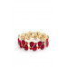 Teardrop Crystal-studded Stretch Bracelet - CC-56232