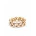 Teardrop Crystal-studded Stretch Bracelet - CC-56232