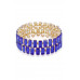 Rectangle Crystal-studded Stretch Bracelet - CC-56804