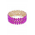 Rectangle Crystal-studded Stretch Bracelet - CC-56804