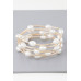 Multi Pearl Shell Tube Bracelet - Designer Style - CC-WH2001545