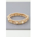 Multi Heart Coil Beaded Bracelet - Designer Style - CC-WH2001825