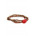 Triple Simple Multi Bead Link Oval Bracelet - Designer Style - CC-51952