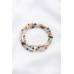 3 Row Glass Bead Stretch Bracelet - Designer Style - CC-56725