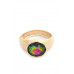 Oval Crystal Alloy Cuff Bracelet - CC-55716