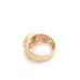 Oval Crystal Alloy Cuff Bracelet - CC-55716
