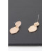 Abstract Double Engraved Drop Earrings - Designer Style - CC-WH2001272