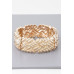 Cross Hatch Cuff Bracelet - Designer Style - CC-WH2001491