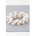 Multi Pearl Wire Bracelet - Designer Style - CC-WH2001544