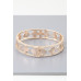 Twisted Open Clover Cuff Bracelet - Designer Style - CC-WH2001268
