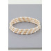 Triple Pillar Pearl Beaded Bracelet - Designer Style - CC-WH2001446