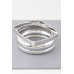 Multi Shiny Silver Layer Bracelet - Designer Style - CC-WH2000944