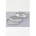 Multi Shiny Silver Layer Bracelet - Designer Style - CC-WH2000944