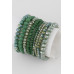 Multi Blaze Crystal Beaded Bracelet - Designer Style - CC-WH2001171