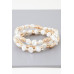 Multi Stone N Disc Bracelet - Designer Style - CC-WH2001490