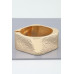 Hammered Wide Cubic Cuff Bracelet - Designer Style - CC-WH2001855