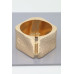 Hammered Wide Cubic Cuff Bracelet - Designer Style - CC-WH2001855