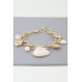 Multi Seashell Charm Linked Bracelet - CC-WH2000892
