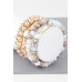 Multicolor Crystal Beaded Bracelet - Designer Style - CC-WH2000893