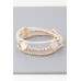 Triple Stone Marble Beaded Bracelet - Designer Style - CC-WH2001492
