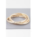 Triple Shiny Bangle Bracelet - Designer Style - CC-WH2001583