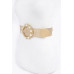 Metallic Stretch Waistband W/pearl Alloy Bucklt - CC-WH2001287