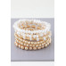 Multi Pearl Beaded Bracelet - Designer Style - CC-WH2000952